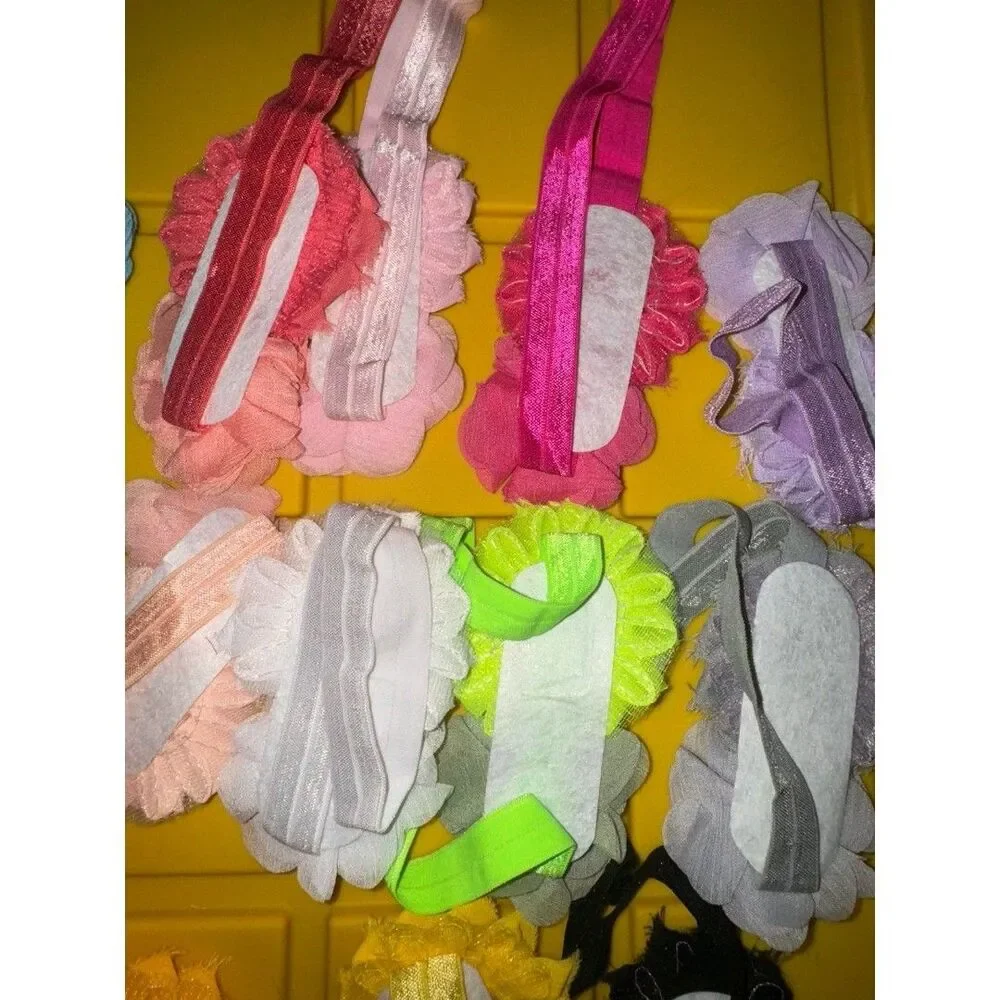 15 baby girl flower head bands B18